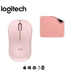 LOGITECH - KIT DE MOUSE M240 Y PAD MOUSE ROSADO