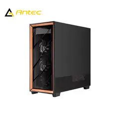GENERICO - Gabinete PC Antec FLUX Pro BK 6 Ventiladores Vidrio y Madera 0-761345-10154-7