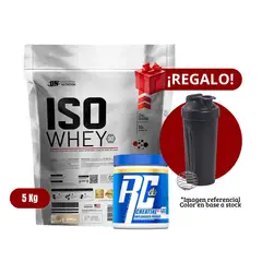 UNIVERSE NUTRITION - Proteína Iso Whey 5Kg Vainilla+Ronnie Coleman 300g+Shaker