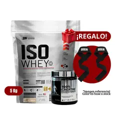 UNIVERSE NUTRITION - Proteína Iso Whey 5Kg Vainilla+Kevin Levrone 300g+Straps