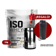 UNIVERSE NUTRITION - Proteína Iso Whey 5Kg Vainilla+Kevin Levrone 500g+Shaker
