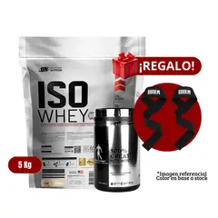 UNIVERSE NUTRITION - Proteína Iso Whey 5Kg Cookies+Kevin Levrone 500g+Straps