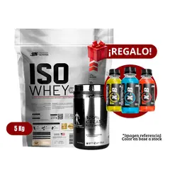 UNIVERSE NUTRITION - Proteína Iso Whey 5Kg Cookies+Kevin Levrone 500g+XB