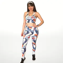 WAKE IT - Conjunto deportivo sublimado PLUMAS (Legging + Top)