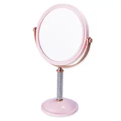 BELLESPA COSMETICS - Espejo de Tocador Glow Redondo 2 en 1