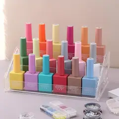 GENERICO - Organizador Exhibidor de Esmaltes de Uñas en Acrílico Transparente 3 Niveles