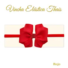 GENERICO - Vincha para bebé modelo Thais color rojo