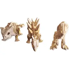 GENERICO - Esqueletos de Dinosaurios Articulados (pack de 6 Figuras Coleccionables)