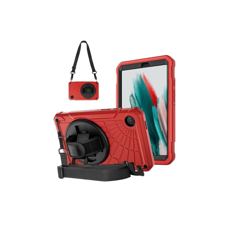 FUNDA ARMOR PARA TABLET SAMSUNG A9 PLUS ROJO