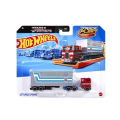 TRANSFORMERS - HOT WHEELS TRANSFORMES OPTIMUS PRIME TRACK FLEET