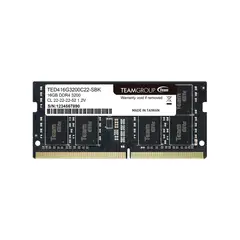TEAMGROUP - Memoria Ram Elite 16Gb Ddr4 So-Dimm 3200Mhz Cl22 Para Portátil - Alta Velocidad