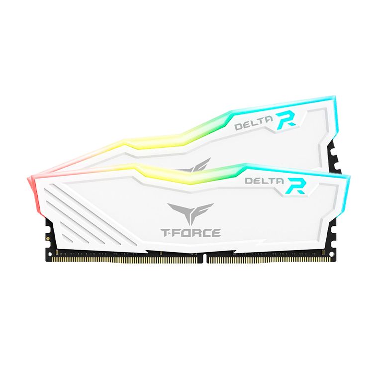 Memoria Ram T-Force Delta Rgb 16Gb 3600Mhz Ddr4 Cl18 Blanca Dual Channel