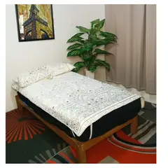 GENERICO - PROTECTOR IMPERMEABLE CASA PANDA CON FUNDAS