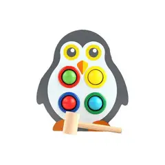 GENERICO - Juego de Madera Mesa de Pingüino Martillo
