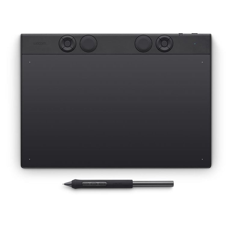 Tableta Gráfica Intuos Pro 5080 Lpi 8192 Niveles Presión Con Cable Inalámbrico Negro