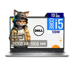 DELL - Laptop DC15250 Intel Core i5 1334U 16GB RAM 512GB SSD M2 156 FHD FreeDOS