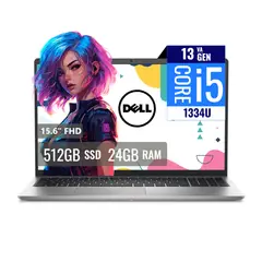 DELL - Laptop DC15250 Intel Core i5 1334U 24GB RAM 512GB SSD M2 156 FHD FreeDOS