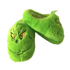 GENERICO - PANTUFLA NAVIDEÑA GRINCH UNISEX VERDE LI