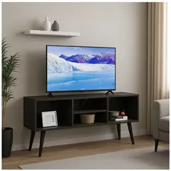 TU MESITA - Aparador Abierto Mesa de TV Moderno Galiaga Color Fume
