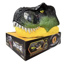 GENERICO - Cabeza de dinosaurio T-Rex 3D con sonidos y luces