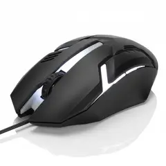 GENERICO - Mouse Óptico Gamer RGB Ergonómico 1200 DPI