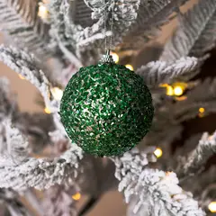 PANORAMA HOGAR - SETX6 ESFERAS VERDE 8CM