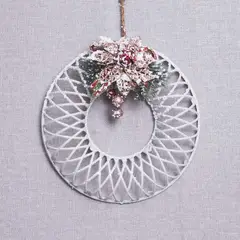 PANORAMA HOGAR - SETX4 ADORNO CORONA PARA COLGAR PVC