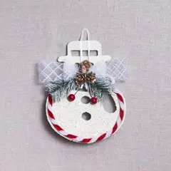 PANORAMA HOGAR - SETX4 HOMBRE DE NIEVE PARA COLGAR PVC