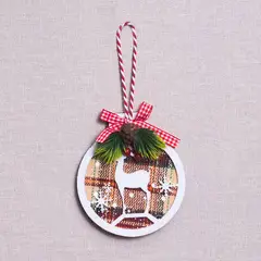 PANORAMA HOGAR - SETX4 ADORNO CIRCULAR RENO PVC PARA COLGAR