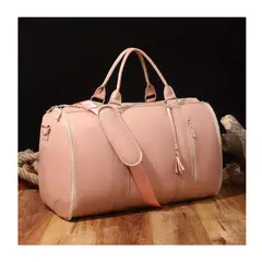 GENERICO - MALETA BOLSA DE VIAJE PLEGABLE CONVERTIBLE PAR VIAJE COLOR ROSA