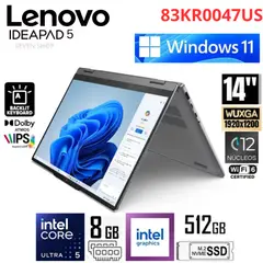 LENOVO - Laptop IdeaPad 5 2 en 1 Intel Ultra 5 - 225U 8GB RAM 512GB SSD 14" WUXGA Touch 83KR0047US