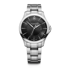 VICTORINOX - Reloj Alliance correa de acero inoxidable dial Negro
