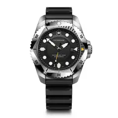 VICTORINOX - Reloj Dive Pro correa de caucho color negro dial color Negro