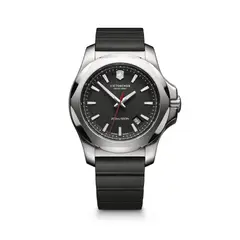 VICTORINOX - Reloj INOX correa de caucho negro dial negro