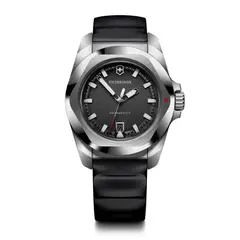 VICTORINOX - Reloj INOX correa de caucho Negro