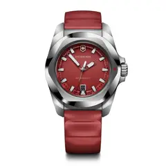 VICTORINOX - Reloj INOX correa de caucho Rojo