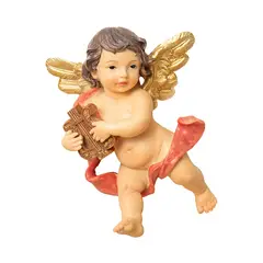 PANORAMA HOGAR - ANGEL CON LIRA 25CM POLIRESINA