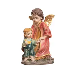 PANORAMA HOGAR - ANGEL CON NIÑO POLIRESINA