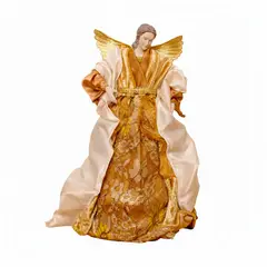 PANORAMA HOGAR - ANGEL DECORATIVO DORADO POLIRESINA