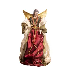 PANORAMA HOGAR - ANGEL DECORATIVO ROJO POLIRESINA