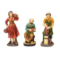 PANORAMA HOGAR - SETX3 ALDEANOS 25CM POLIRESINA