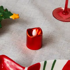 PANORAMA HOGAR - SETX12 VELAS MINI LED ROJO