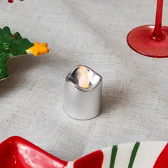 PANORAMA HOGAR - SETX12 VELAS MINI LED PLATEADO