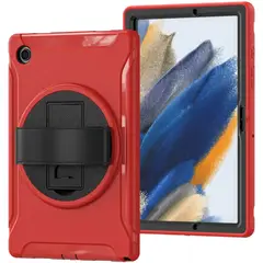 GENERICO - FUNDA ARMOR PARA TABLET SAMSUNG S9 11 PULGADAS ROJO