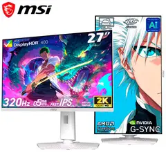 MSI - Monitor MAG 274QRFW X32 27 Fast IPS 2560x1440 WQHD 320Hz 05ms G-Sync FreeSync Premium