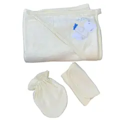 GENERICO - Toalla Con Capucha Para Bebe color amarillo patito