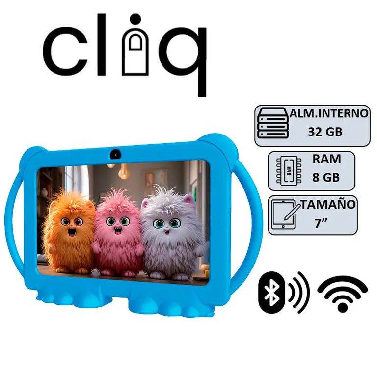 TABLET CLIQ Q8PROK 4+4GB 32GB 7 AZUL