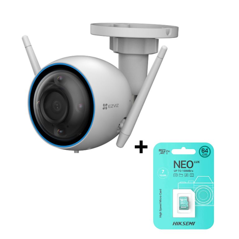 Cámara de Seguridad para Exteriores H3 3MP 2K + SD 64 GB