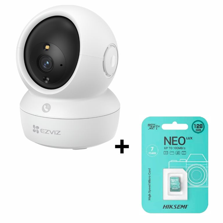 Cámara de Seguridad para Interiores H6C PRO 3MP 2K + SD 128 GB