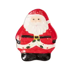 PANORAMA HOGAR - BANDEJA PAPA NOEL 16CM CERAMICA